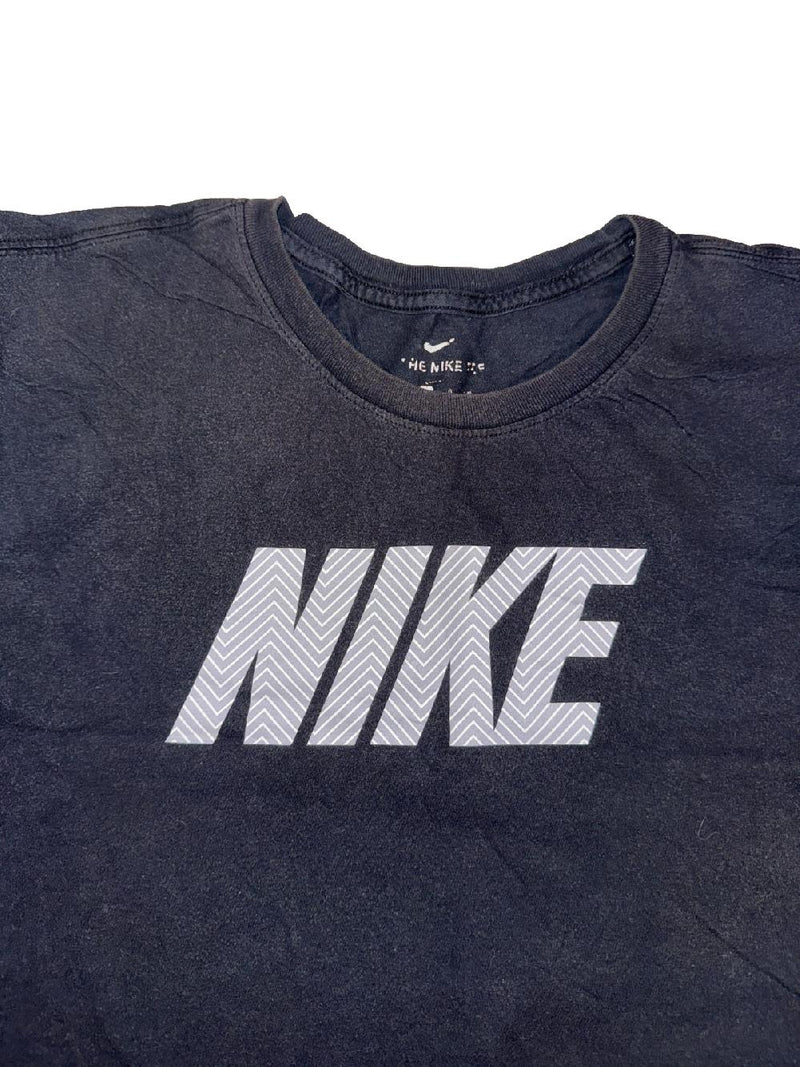 Nike T-Shirt Black Big Logo Size XL