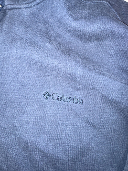 Columbia Vintage Zip Hoodie Blue Size XL Y2K Sweatshirt