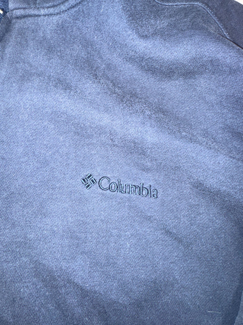 Columbia Vintage Zip Hoodie Blue Size XL Y2K Sweatshirt