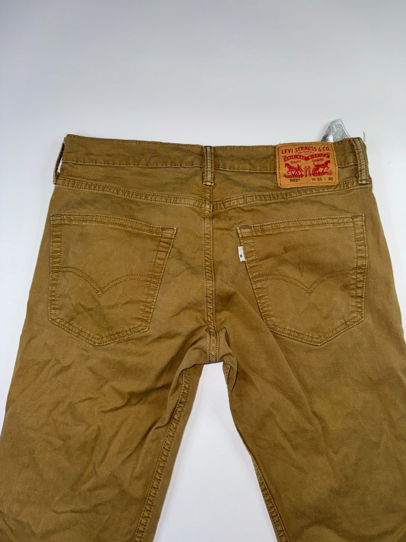 Levi's Vintage 502 Straight Leg Pants W31 L30 Brown