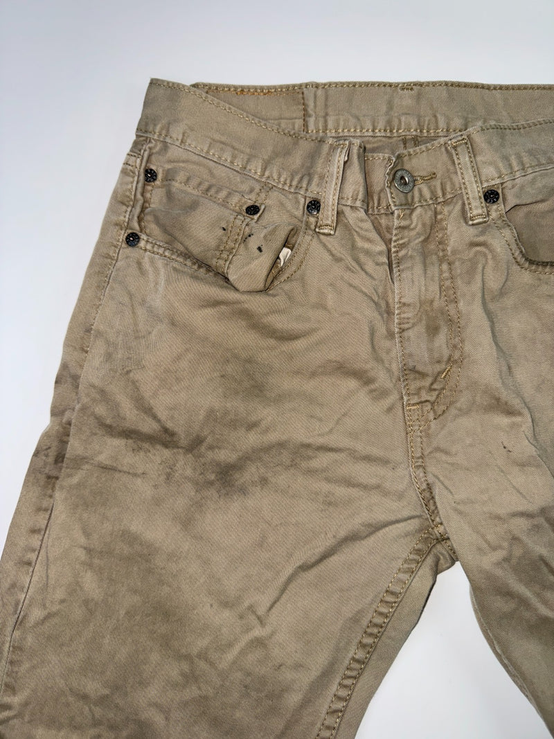 Levi's Vintage 505 Straight Leg Pants W31 L30 Khaki Beige