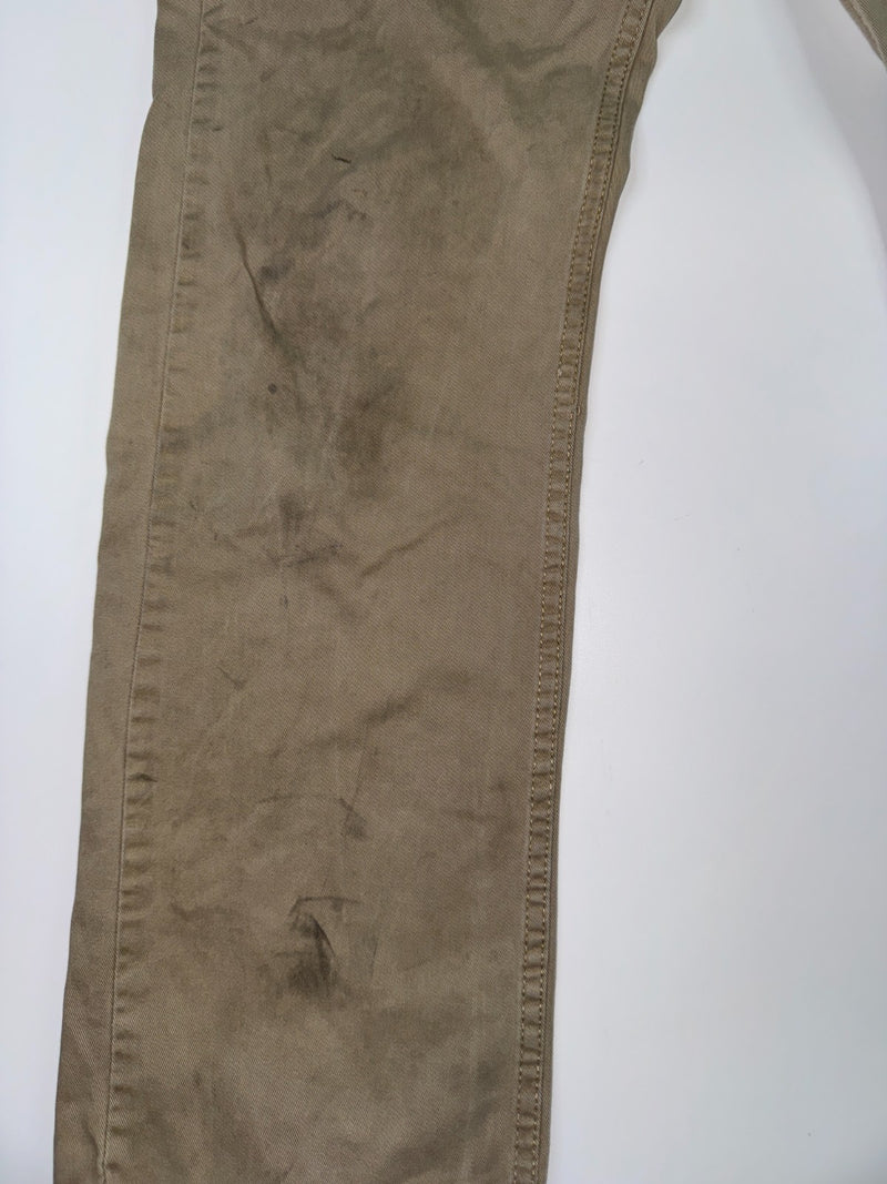 Levi's Vintage 505 Straight Leg Pants W31 L30 Khaki Beige