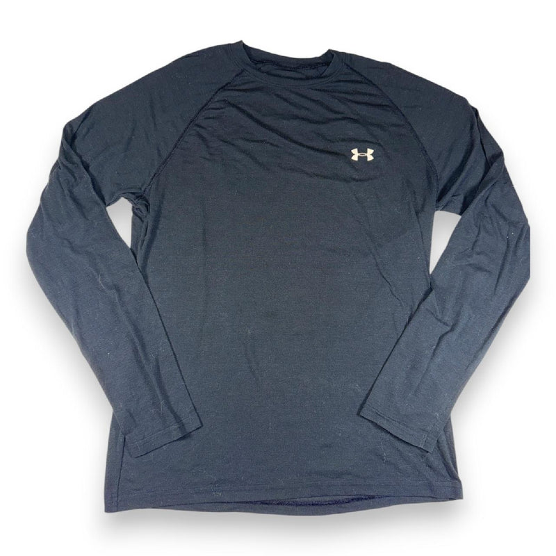 Under Armour HeatGear Compression Long Sleeve Black Shirt Size S