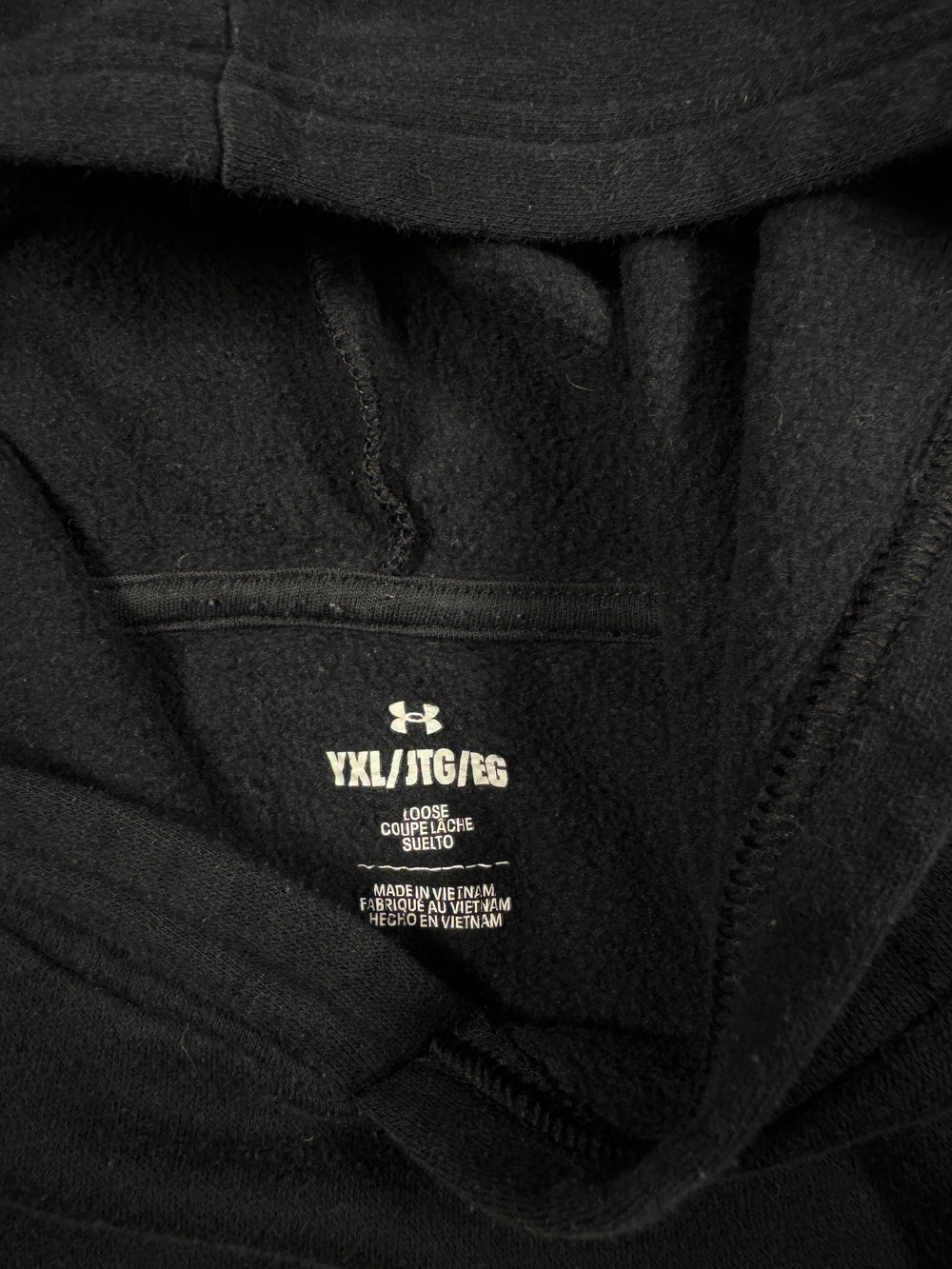 Under Armour Locker Graphic Hoodie Black Youth XL — 3