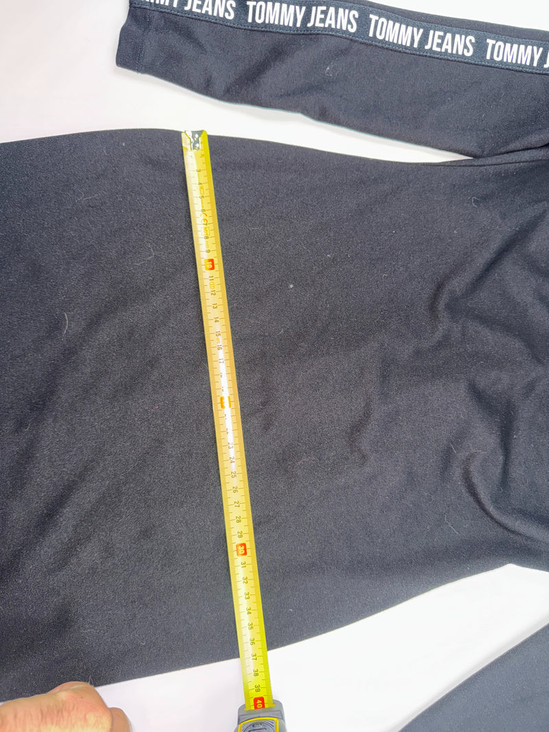 Tommy Jeans Bodycon Dress Black Logo Tape Size S
