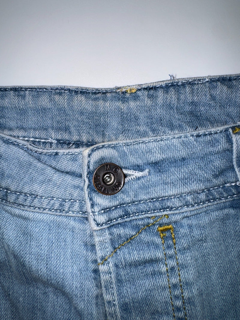 Diesel Safado Stretch Jeans Regular Slim Straight Light Blue W33 L30