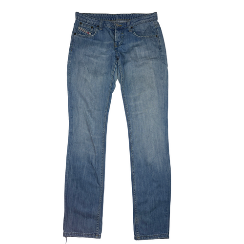 Diesel Vintage Y2K Straight Leg Jeans Size 29 Light Blue Made in Italy