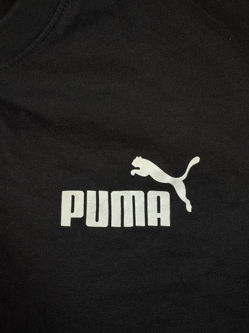 Puma Tape Logo T-Shirt Black Oversized Tee XXL