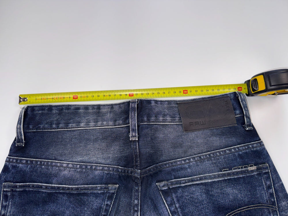 G-Star RAW 3301 Tapered Vintage Y2K Jeans Size W30 L32 Dark Blue Denim — 4