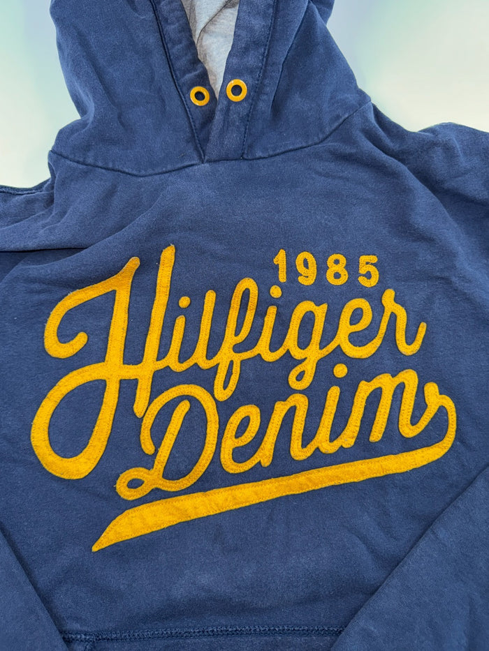 Hilfiger Denim Vintage Hoodie 1985 Print Navy Blau Größe L