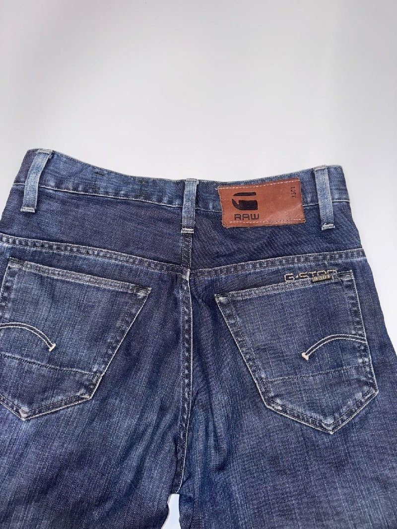 G-Star RAW 3301 Jeans W29 L34 Vintage Straight Dark Blue Denim