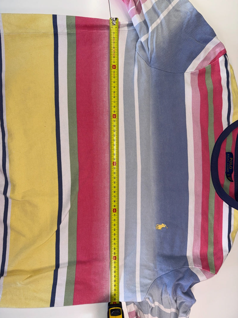 Polo Ralph Lauren Striped Sweatshirt Y2K Multicolor Size L