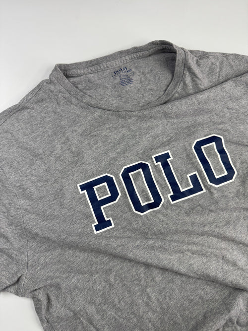 Polo Ralph Lauren Long Sleeve T-Shirt Grey Big Logo Size M