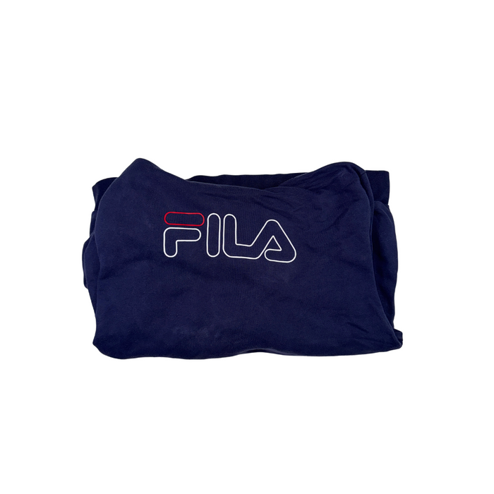FILA Vintage Y2K Hoodie Navy Blau Größe M