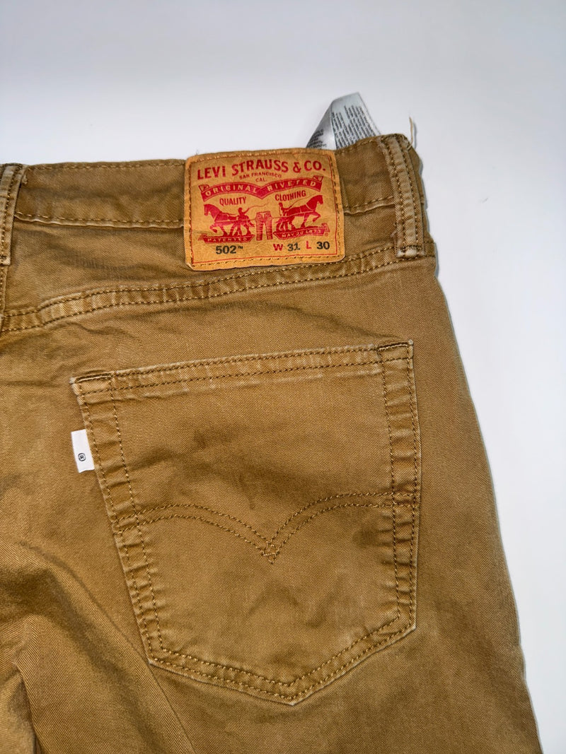 Levi's Vintage 502 Straight Leg Pants W31 L30 Brown
