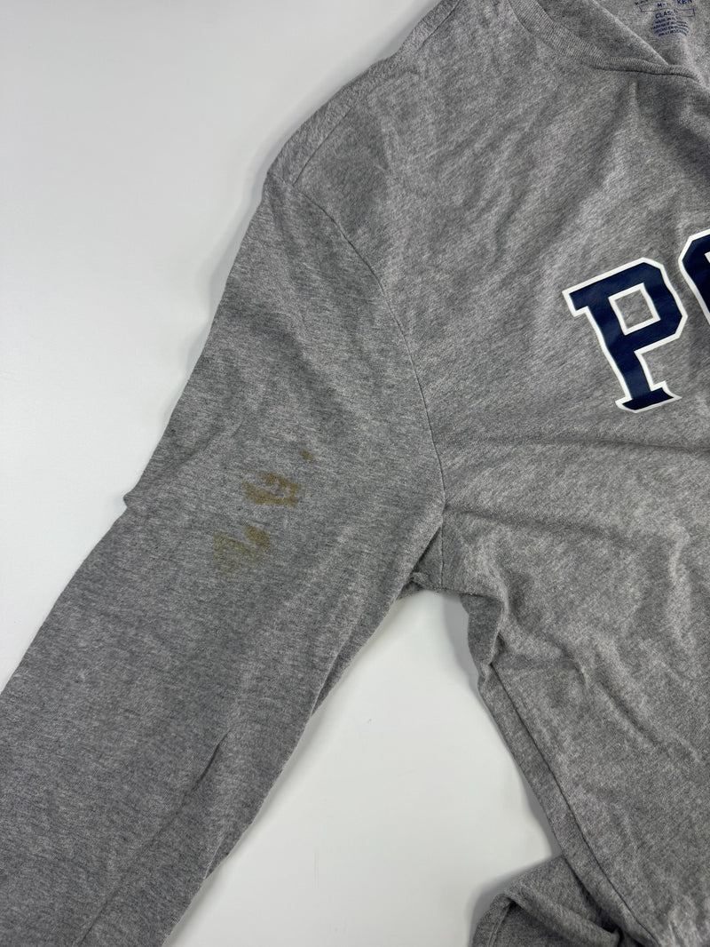 Polo Ralph Lauren Long Sleeve T-Shirt Grey Big Logo Size M
