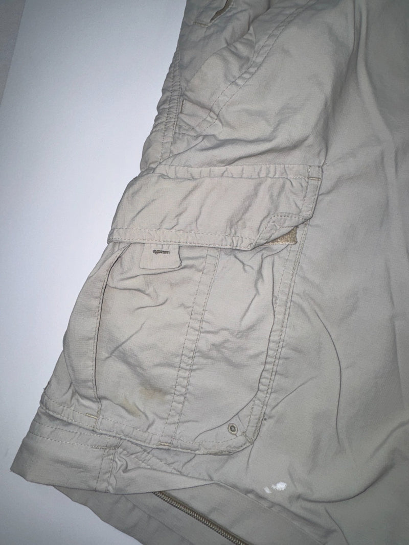 Columbia Titanium Cargo Shorts Vintage Y2K Grey Outdoor Hiking L Nylon