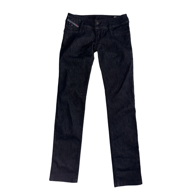 Diesel Matic Stretch Slim Tapered Jeans Black W26 L32