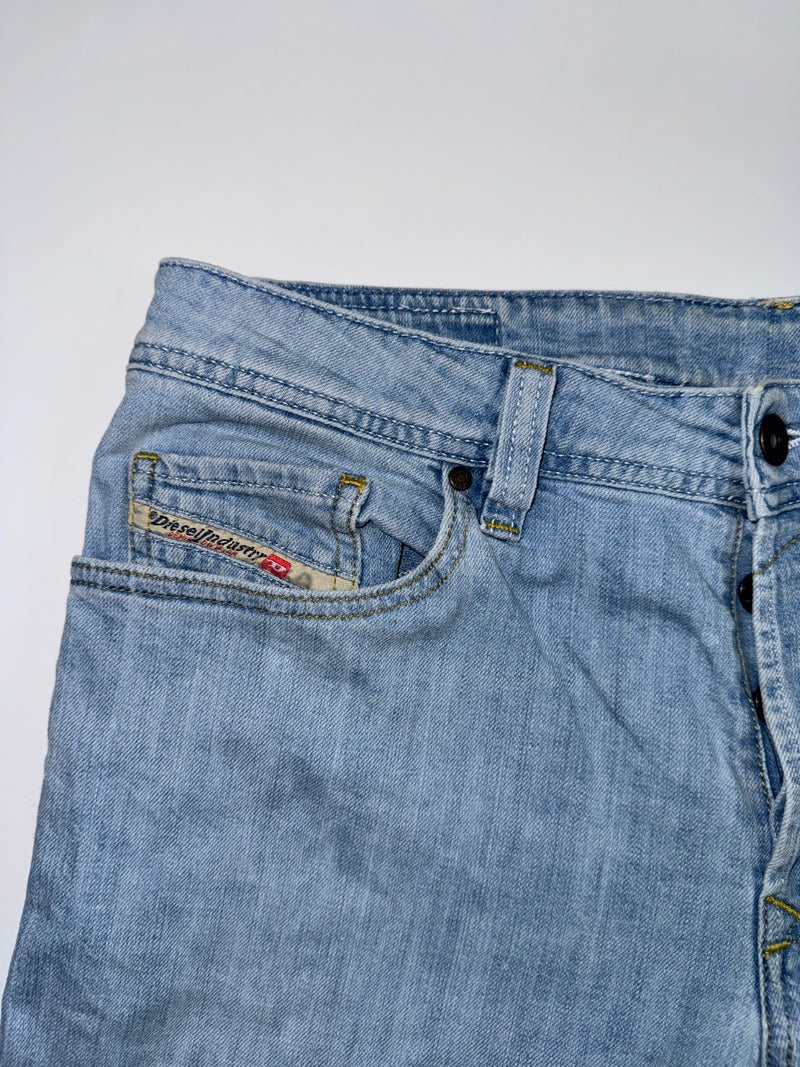 Diesel Safado Stretch Jeans Regular Slim Straight Light Blue W33 L30