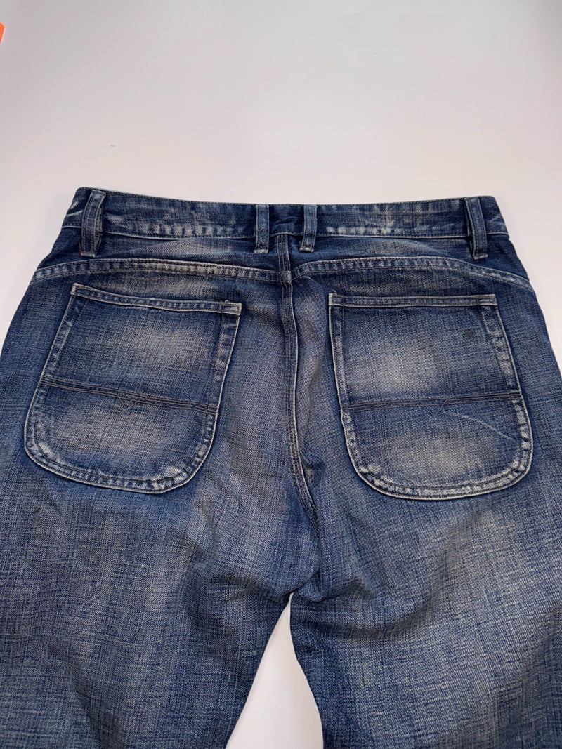 Diesel Industry Vintage Y2K Jeans Size 32 Blue Denim