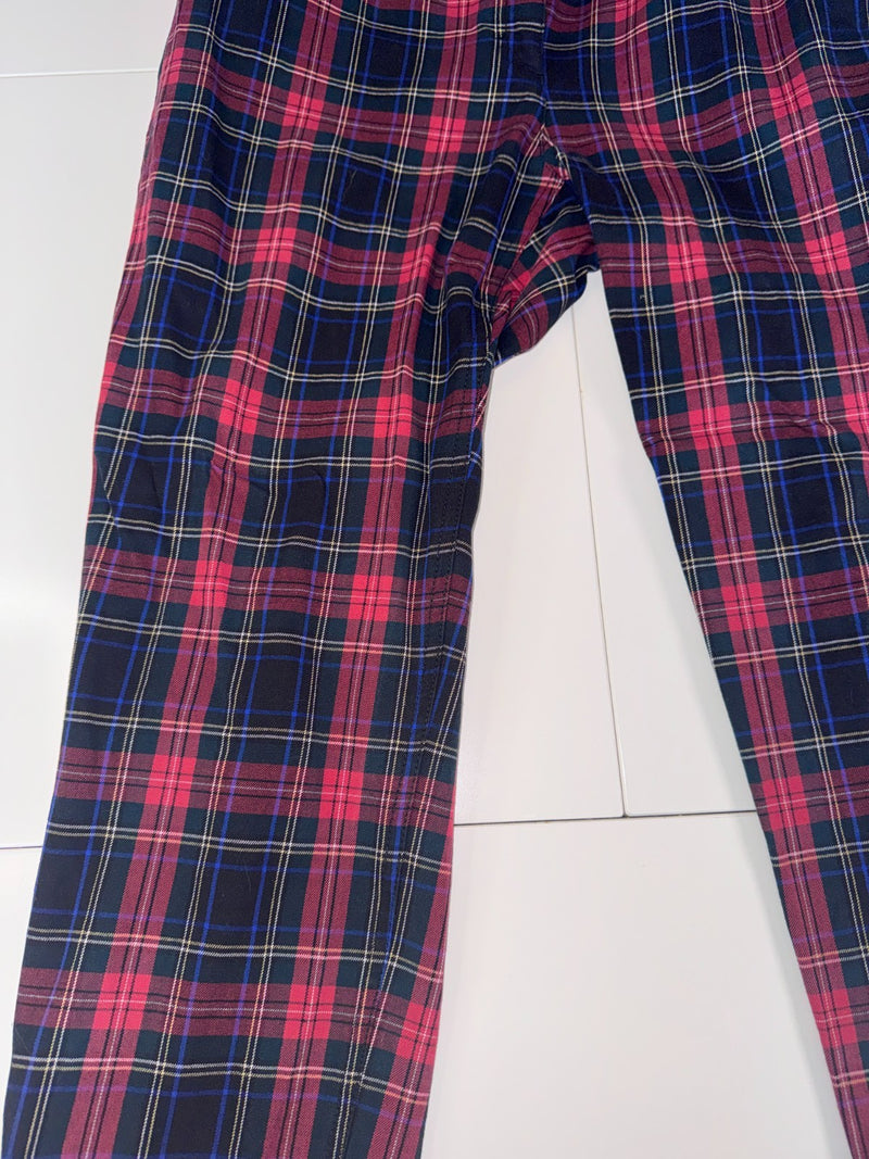 Zerres Tartan Pants Y2K Plaid Slim Fit Size L