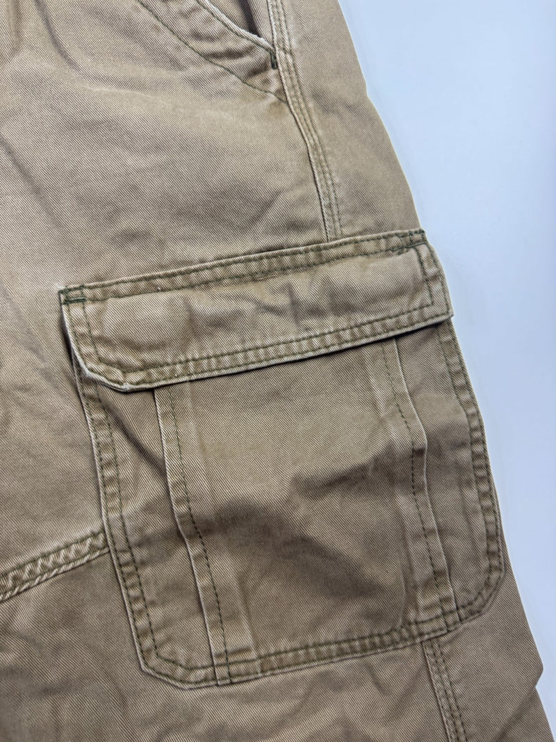 Wrangler Cargo Pants Relaxed Fit Vintage Y2K Brown Khaki W32 L30