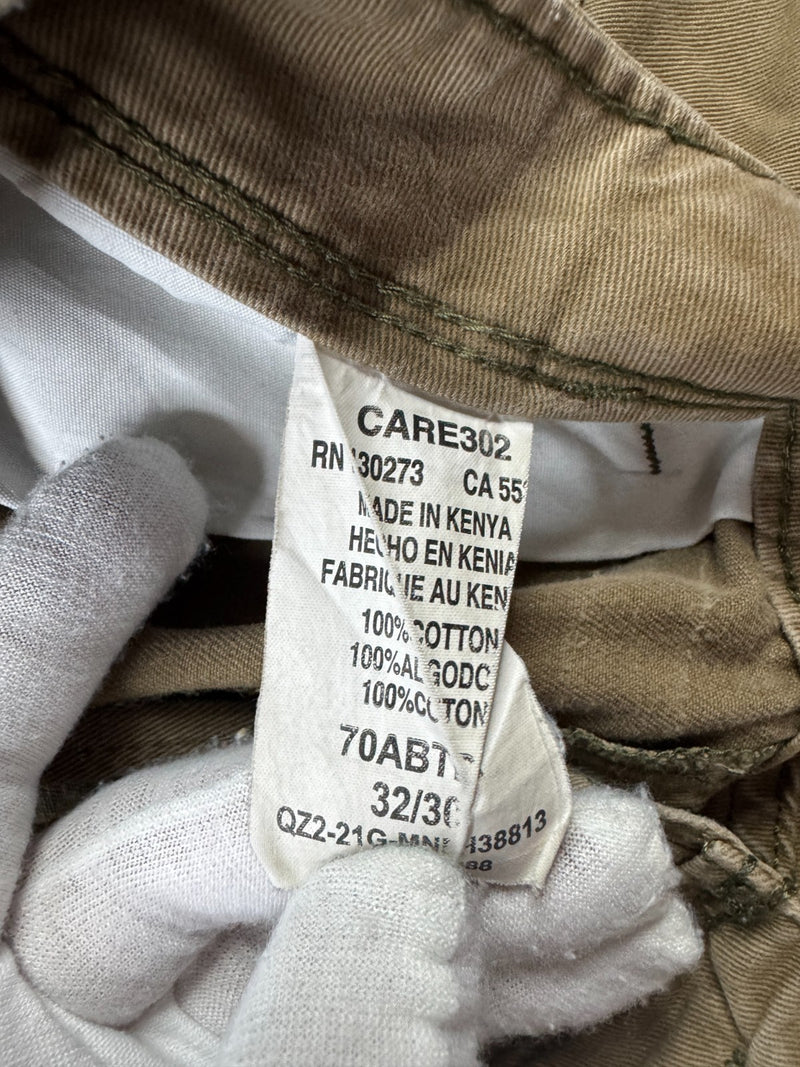 Wrangler Cargo Pants Relaxed Fit Vintage Y2K Brown Khaki W32 L30