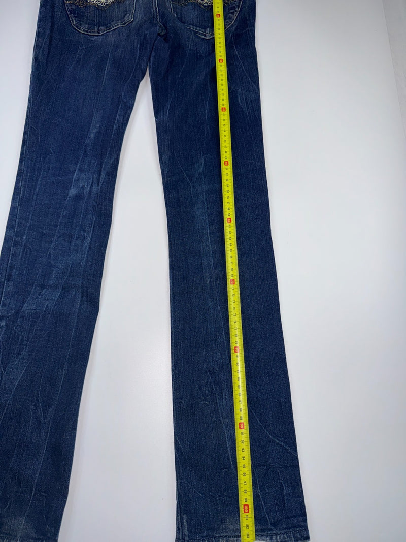 Diesel Liv Vintage Y2K Bootcut Jeans W27 L32 Blue Stretch Denim
