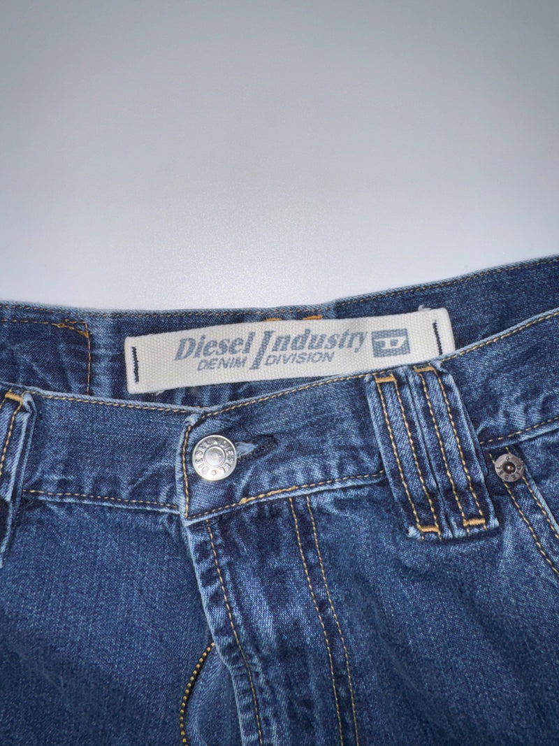 Diesel Industry Vintage Y2K Jeans Made in Italy Size 34 Dark Blue