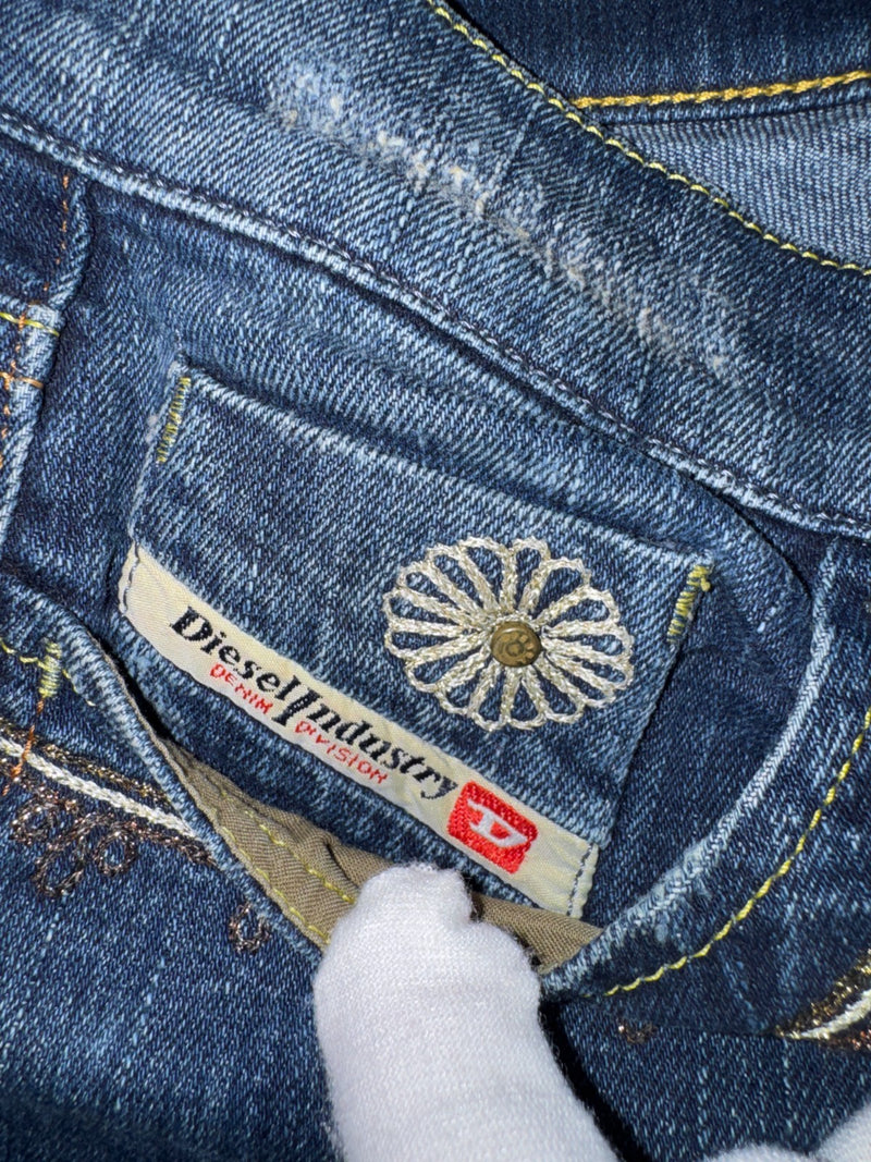 Diesel Liv Vintage Y2K Bootcut Jeans W27 L32 Blue Stretch Denim